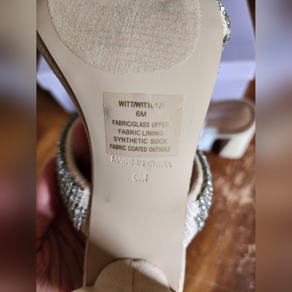 Madden Girl Rhinestone Block Heel Sandals - Picture 9 of 12